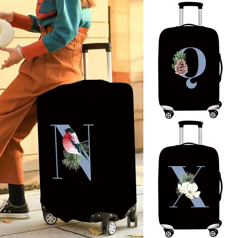 Cubierta antipolvo para equipaje, accesorio de viaje, Serie de letras azules 18-28 tamaños, resistente al desgaste, múltiples opciones de estilo, novedad de 2024