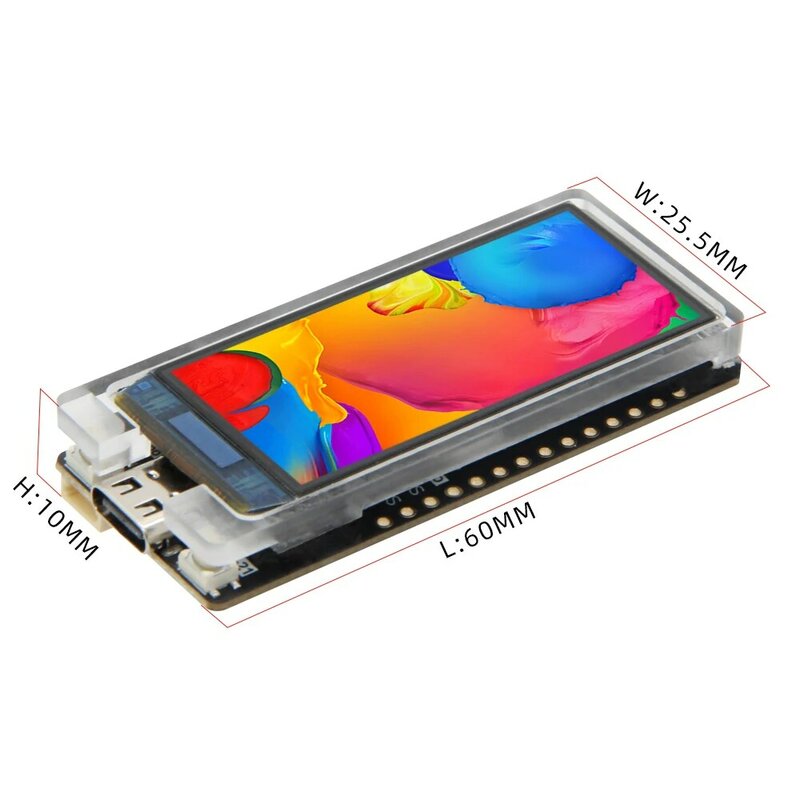 LILYGO® T-Display-S3 ESP32-S3 AMOLED Display papan pengembangan RM67162 1.91 inci layar AMOLED modul WIFI nirkabel UNTUK Arduino