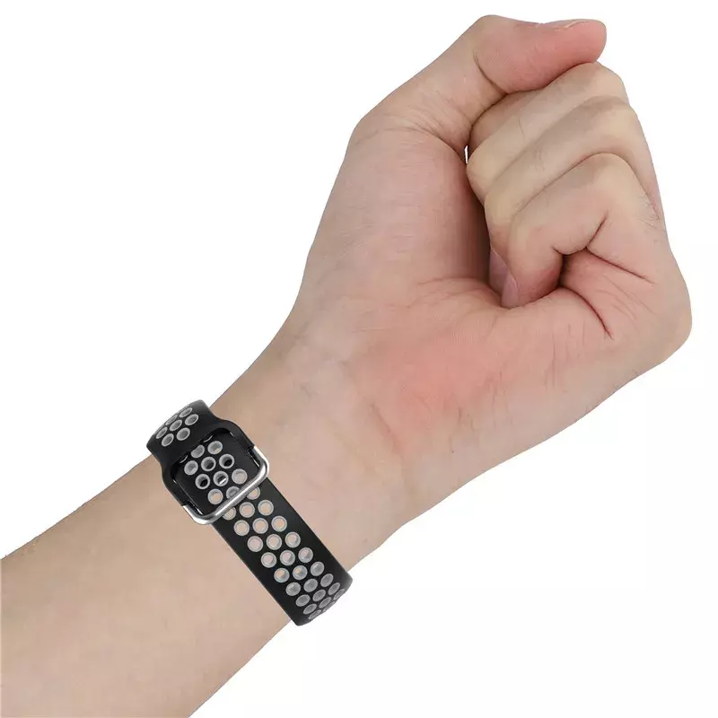 Sport Strap para Fitbit Versa 3 e 4, pulseira de borracha respirável, pulseira para Fitbit Sense 2, relógio inteligente, acessórios Correa