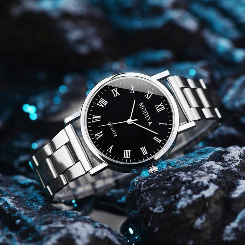 Quartz Movement Watch Elegant Men's Quartz Watch with Adjustable Strap High Accuracy Timepiece for Business Formal Wear Stylish