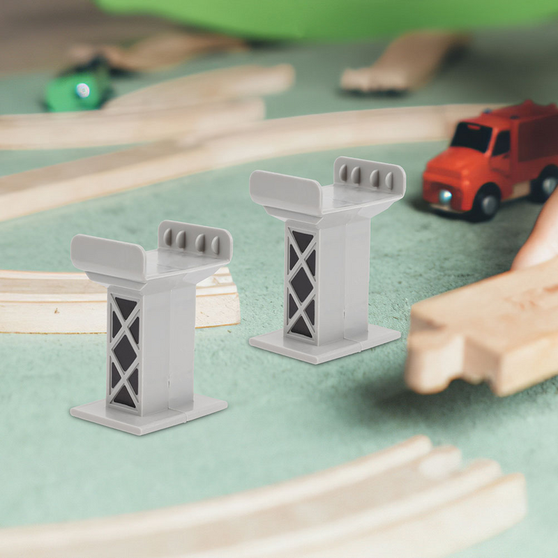 Modello di molo del ponte di simulazione 3pcs supporto del ponte di gioco treno ferroviario modello di molo del ponte fai da te