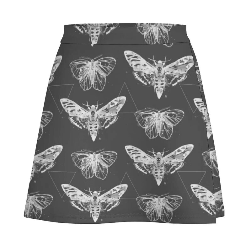 Geometric Moths - inverted Mini Skirt sexy skirt short skirt for women