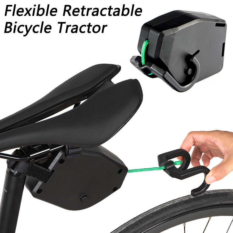 Bicycle Tow Rope Flexible Retractable Bicycle Tractor Mountain Bike Parent-Child Pull Rope Convenient Trailer Rope Outdoor Tools