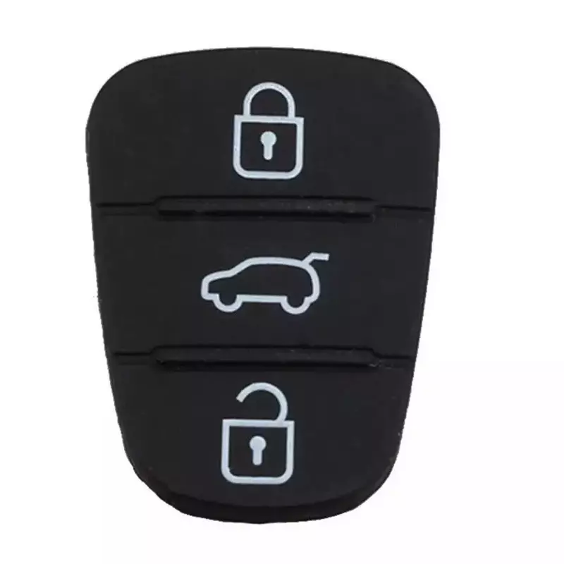 Car Rubber 3 Buttons Key Pad For HYUNDAI KIA I20 I30 Ix35 Ix20 For Kia Amanti Carens Picanto Rio Sorento Soul Sportage Venga