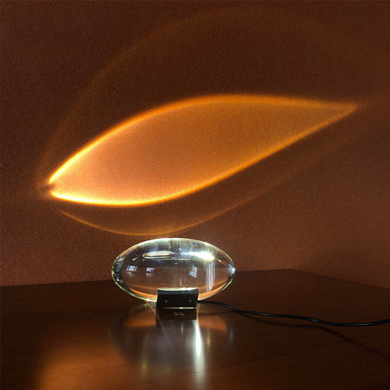 LED 크리스탈 아이 오브 더 스카이 테이블 램프, 이탈리아 디자이너 침대 옆 테이블 램프, 거실 침실 장식 조명, 야간 프로젝터 선물