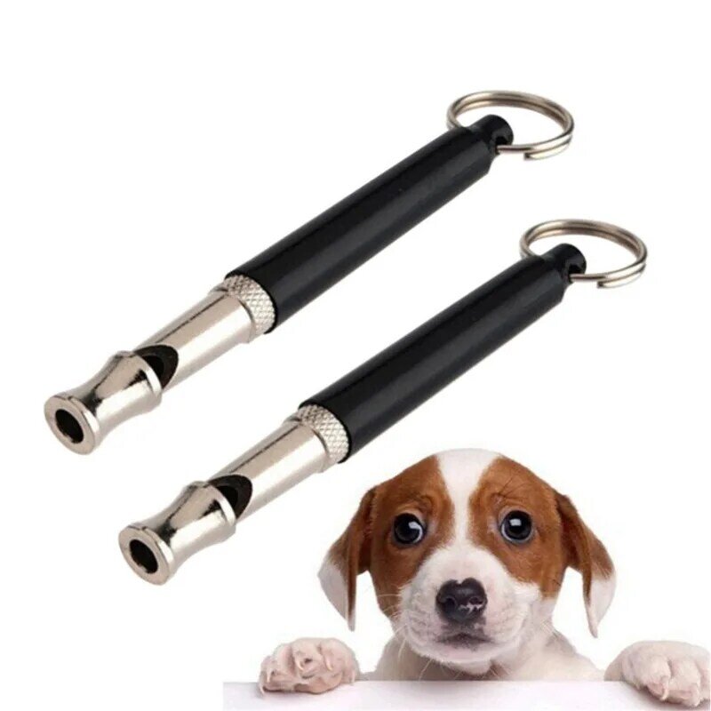 New Dog Pet High Frequency Supersonic Whistle Stop Barking Bark Control Dog Training Deterrent Whistle Puppy Formação ajustável