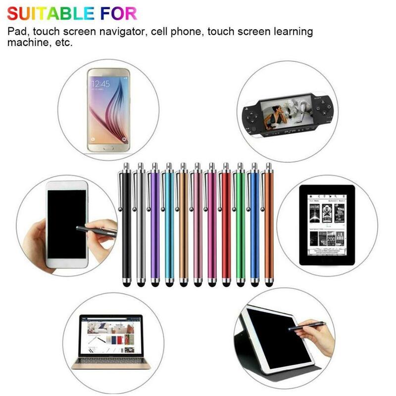Universal Touch Screen Stylus Canetas, caneta capacitiva, lápis inteligente do telefone para iPad, iPhone, todos os telefones, Tablet, 10pcs