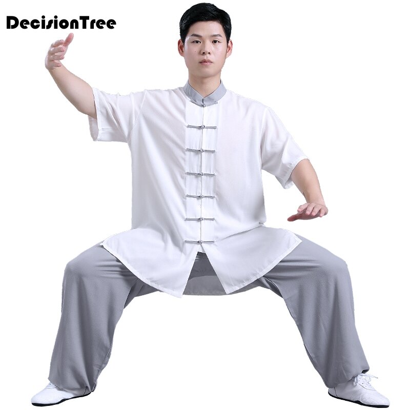 Setelan taoist tai linen 2023 pakaian wudang wushu kostum pakaian seragam jubah seni bela diri kung fu seragam setelan yoga nyaman