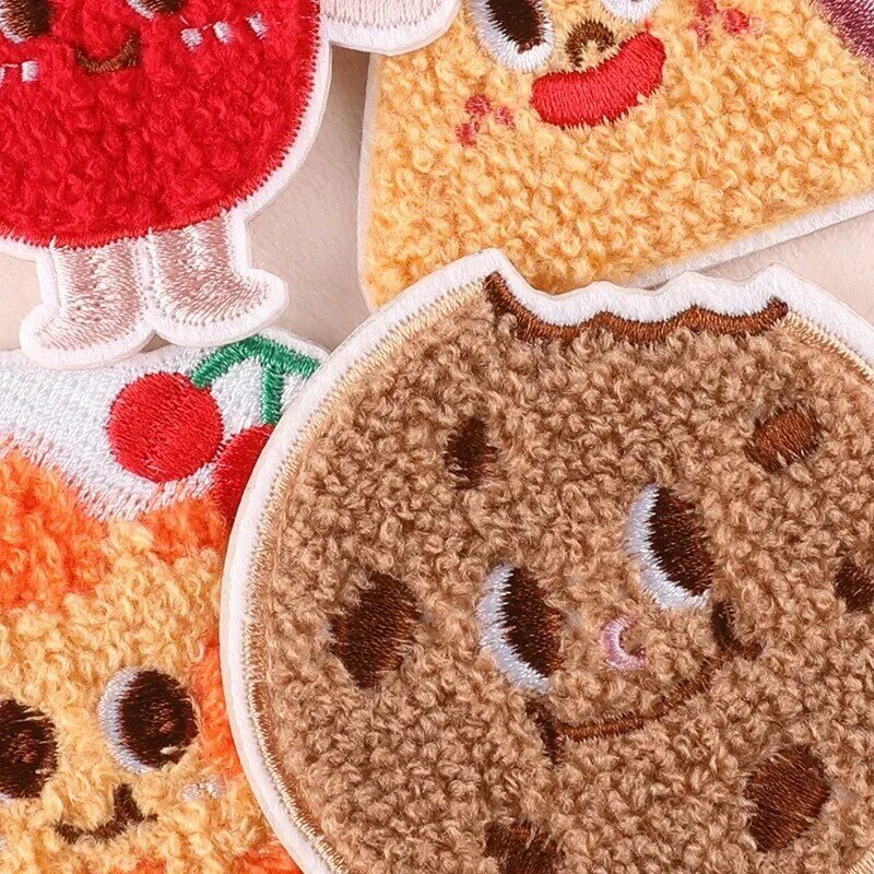 Special Offers Embroidery Patches Biscuits Pizza Sandwich Towel Cloth Stickers Hat Bag Clothing Accessories Boy Girl Kids Gifts
