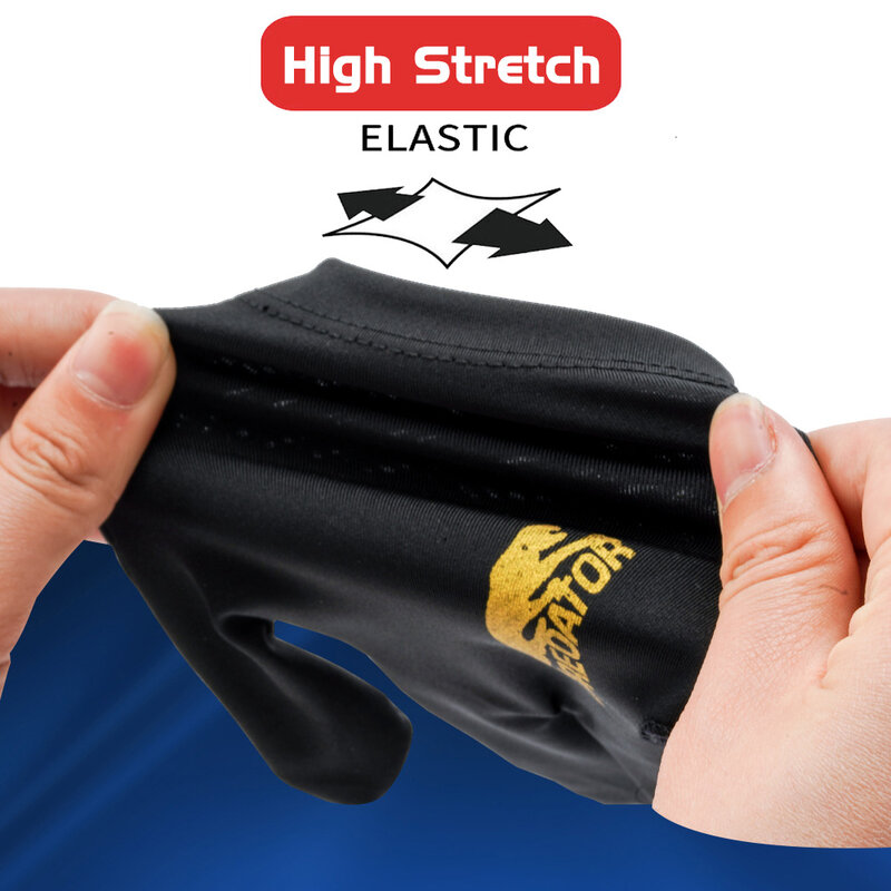 Guantes de billar con tela de Lycra para la mano izquierda, guantes de taco de billar con tres dedos abiertos, accesorios de Fitness para billar