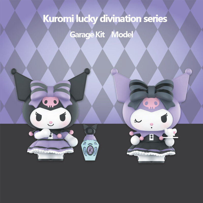 Sanrio Kuromi Genuine Blind Box collezione Anime Model Statue Lucky Divination Series Action Figures Dolls Cute Festival Gift