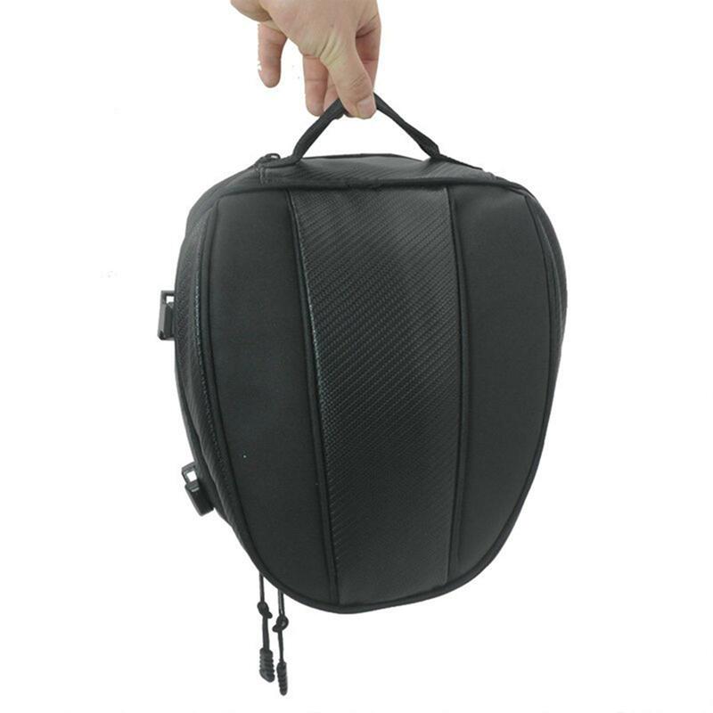 Motorcycle Tail Bag Saddle Bag for Motorbike Travel Sturdy Rear Luggage Bag