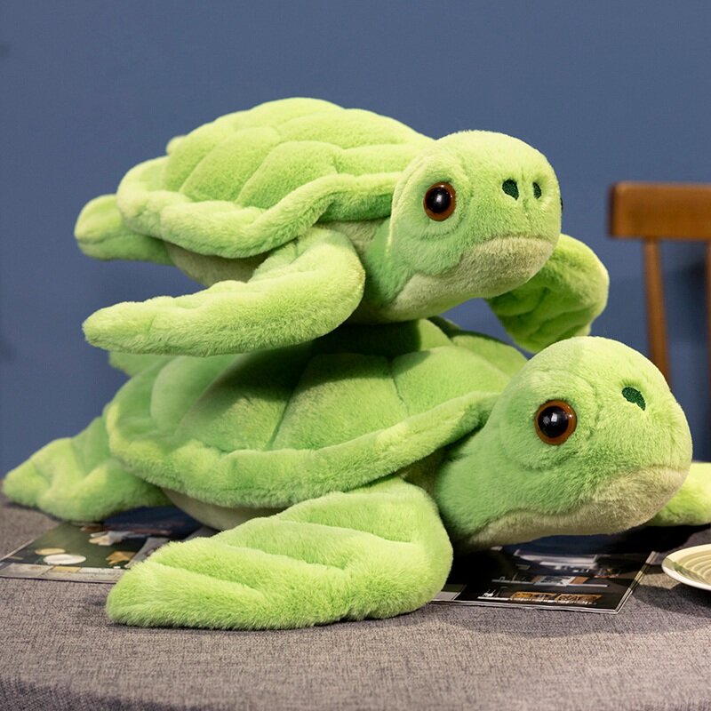 Muñeca de tortuga de tela de animales marinos de peluche súper océano encantador, juguete de peluche de tortuga, regalo de Navidad nuevo, 45/-65CM