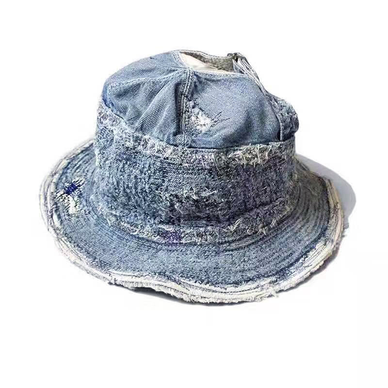 Fashionable Outdoor Sun Cap Hat KAPITAL Bucket Hats Denim Fisherman Hat