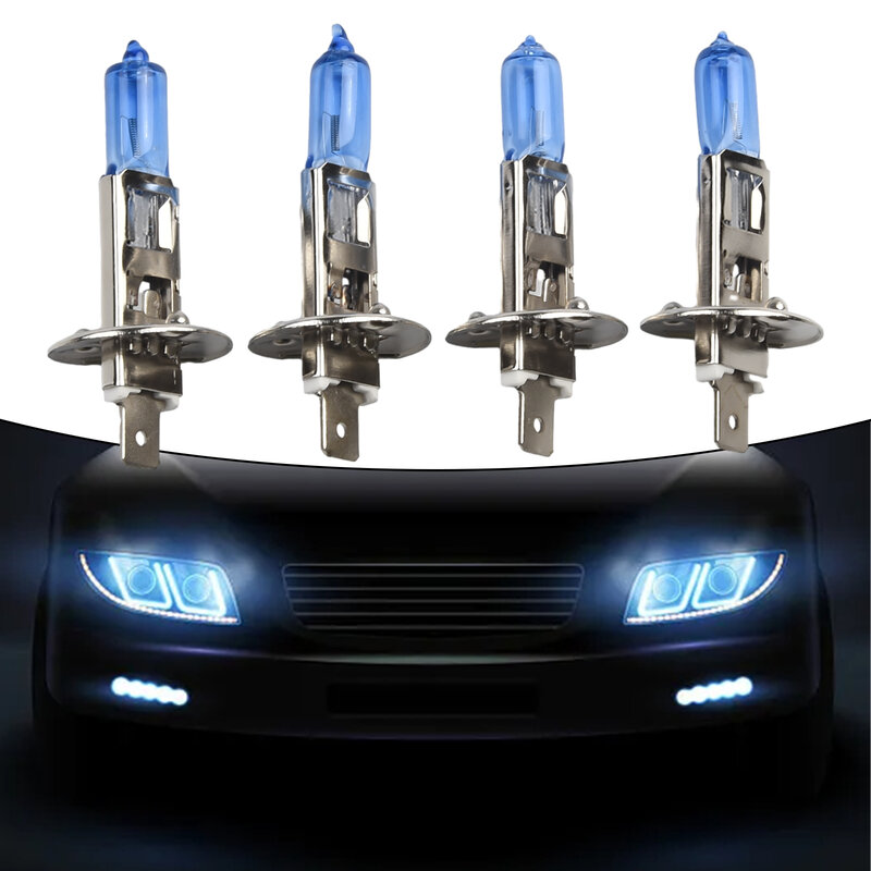 4X H155W12V DC Automotive Halogen White Headlight Replacement Parts For High / Low Beam Headlights Long Life Durable New Parts