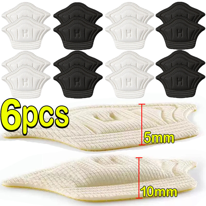 2/6Pcs Shoes Heel Sticker Insoles for Sport Shoes Pain Relief Antiwear Feet Pad Adjustable Cushion Protector Back Sticker Insole