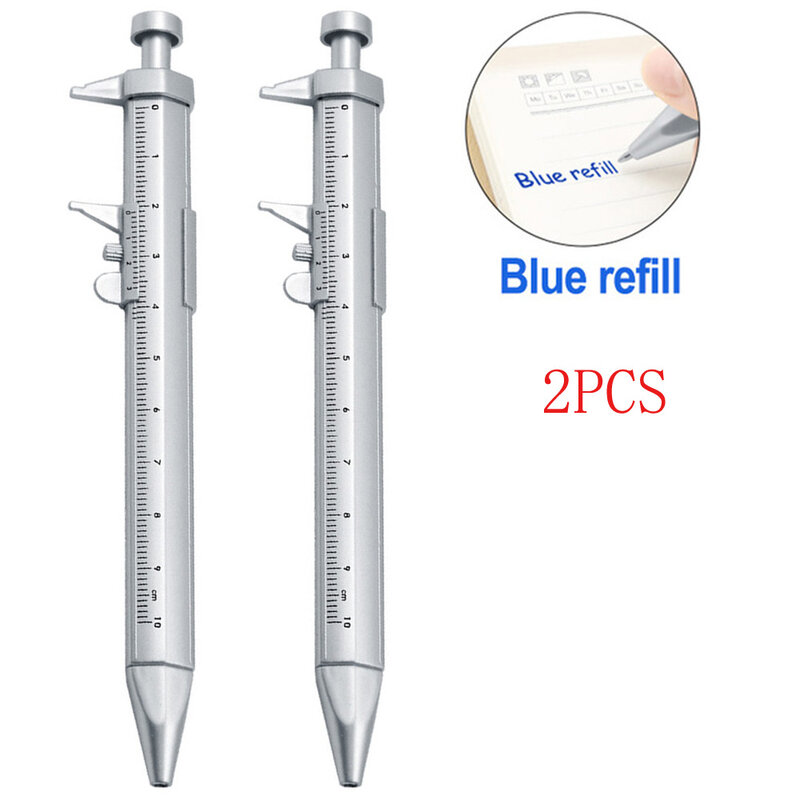 Многофункциональная ручка-маркер с нониусом, шариковая ручка, серебряные инструменты для измерения, измерительная ручка, креативный ручной инструмент для измерения