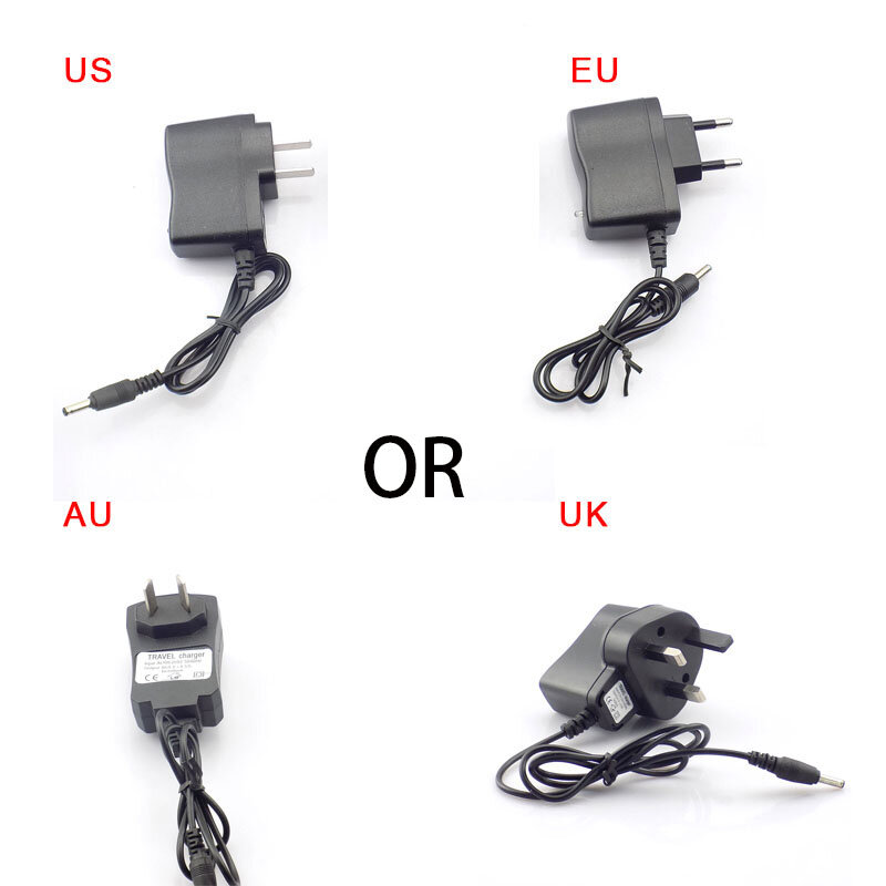 Power Adapter AC To DC 4.2V 0.5A 500ma 3.7V 18650 Rechargeable Battery Torch Headlight Charging Supply 3.5mmx1.35mm Plug Charger