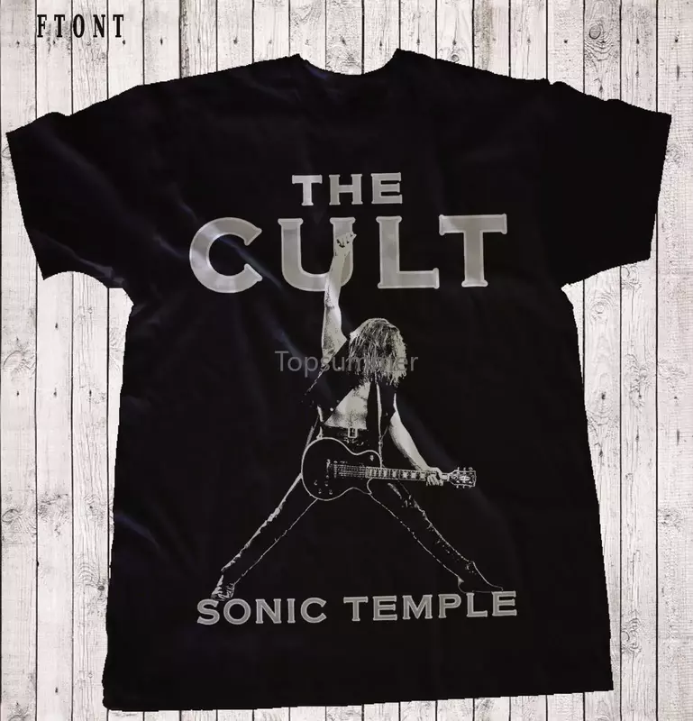 The CULT-Sonic Temple เสื้อยืด-วงร็อคบริช-ขนาด: S ถึง7Xl