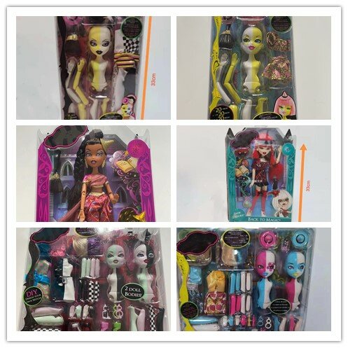 Boneka Asli Bratzdoll Bratzillaz Boneka dengan Aksesoris Asli Mode Boneka Koleksi dengan Kotak Asli