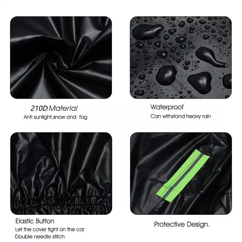Cubierta Universal para coche, accesorio impermeable para exterior, 190T, Anti UV, parasol, a prueba de polvo, color negro, para BMW