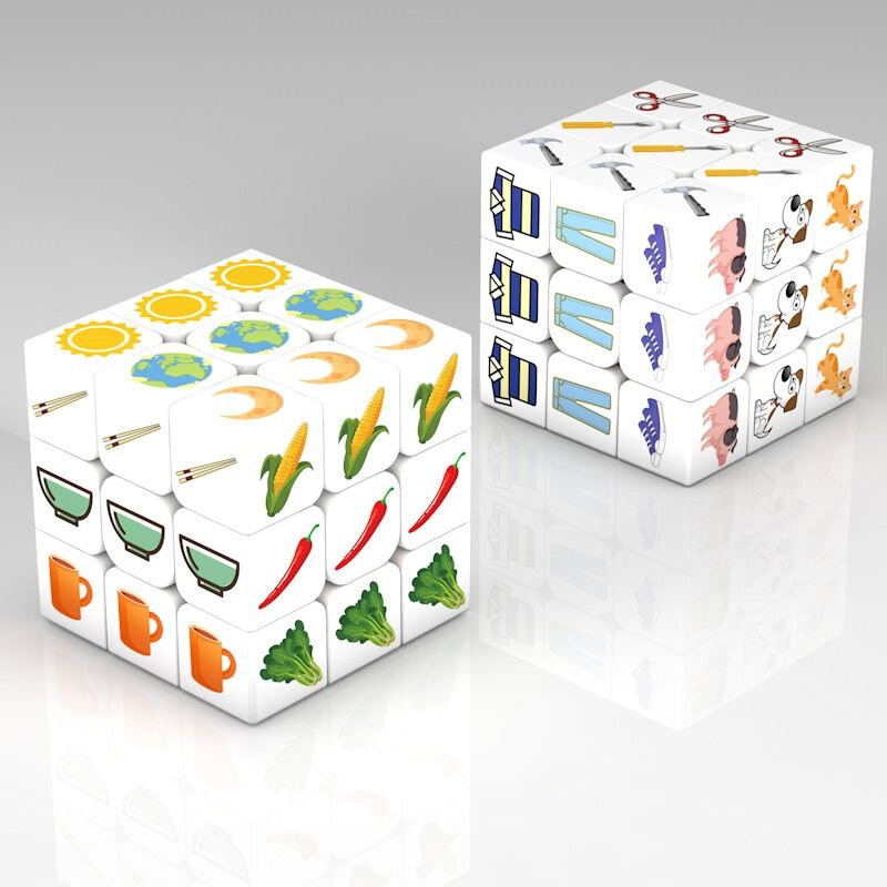 Cubo mágico de rompecabezas para niños, juguete extraíble de 3x3x3, 5,6 cm