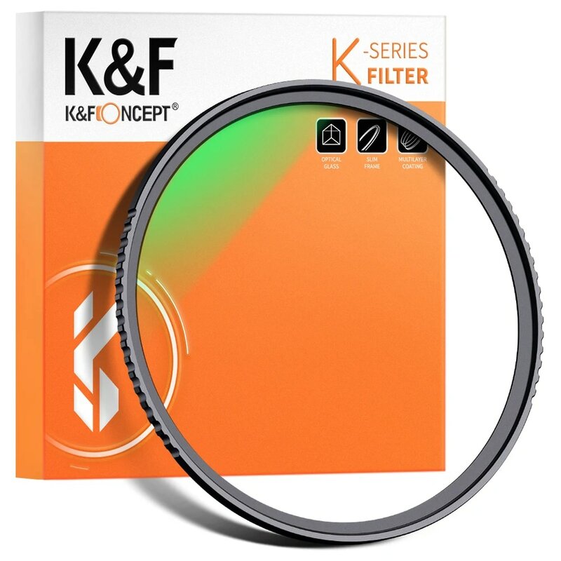 K & F Concept 37/40. Marco delgado de filtro de protección UV para cámara, Marco con revestimiento Multi-resistente, MC, 5/43/46/49/52/55/58/62/67/72/82mm