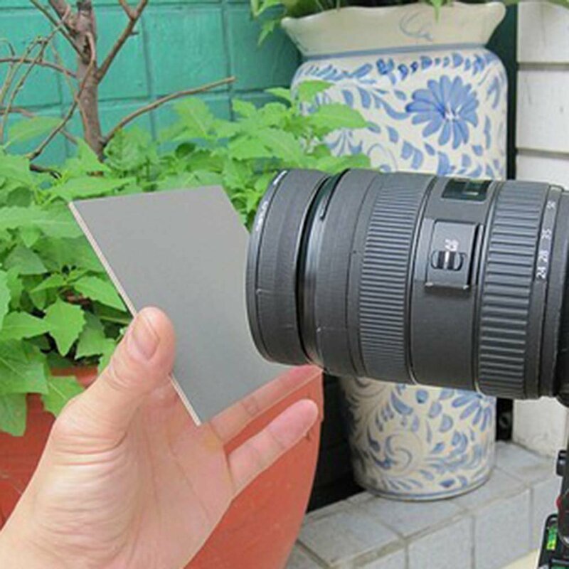 Kieszonkowy aparat cyfrowy 3 w 1 kompensuje 18% białych czarnych szarych kart z smycz na szyje do fotografii cyfrowej