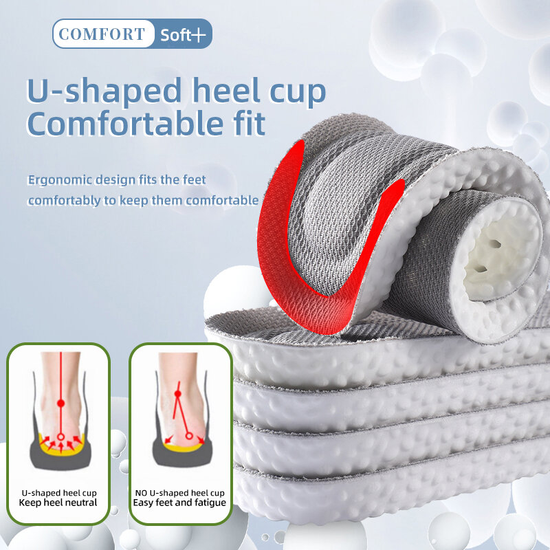 Plantillas deportivas ortopédicas transpirables para hombre y mujer, almohadillas suaves para pies, cojín para el cuidado de los pies, 1 par