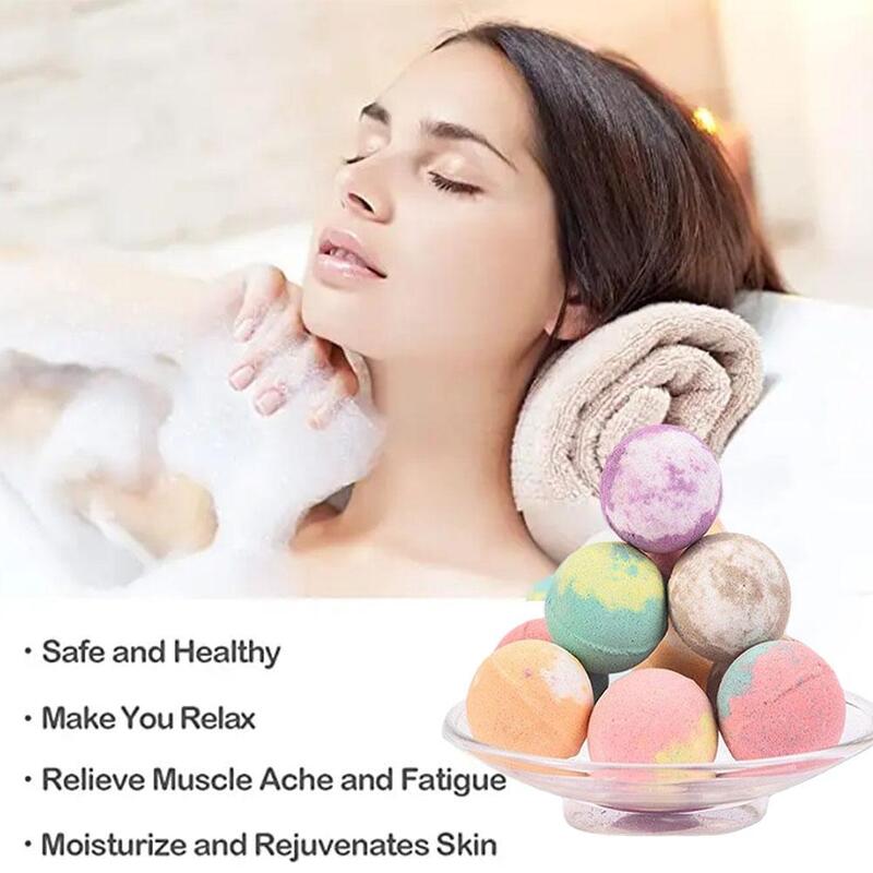 Natural Bubble Bath Salt Ball, Elaborar Aromaterapia Cleaner, Grãos Tipo de Banho, Body Deep Salt Oil, W7Q1