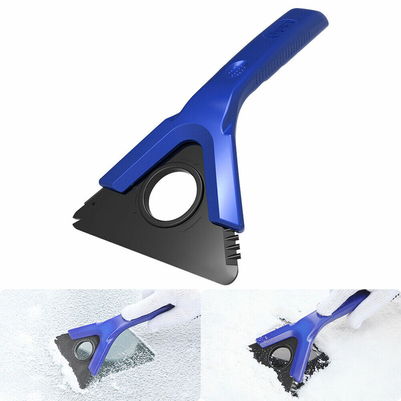 Rascador de hielo para parabrisas de coche, herramienta de plástico ABS, fácil de usar, multifunción, cepillo de pala para quitar nieve
