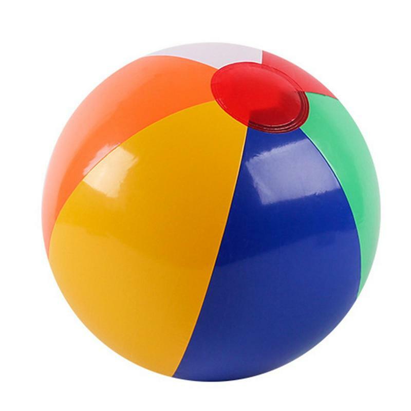 カラフルなインフレータブルビーチボール、耐久性のあるPVCスポーツボール、屋外スイミングプール、ビーチインタラクティブおもちゃ、22 cm、25 cm、35cm
