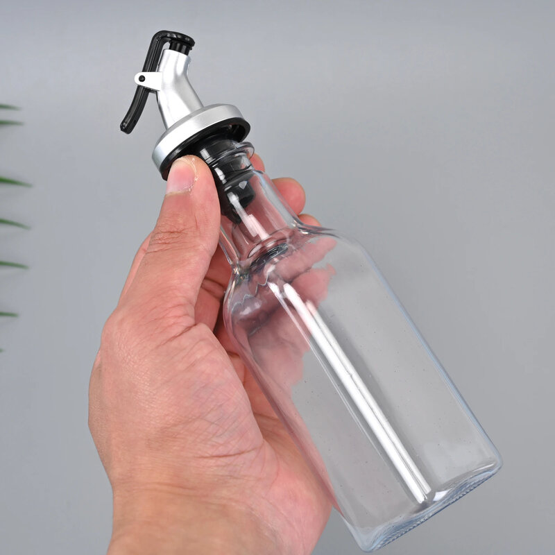 Botella de aceite de oliva transparente, recipiente de plástico a prueba de fugas para condimentos de cocina, salsa de soja, vinagre, 150ML/250ML/500ML