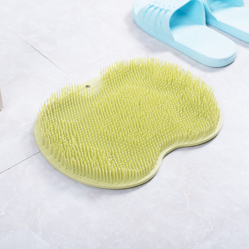 Cepillo de silicona para lavado de pies, alfombrilla antideslizante para ducha y baño