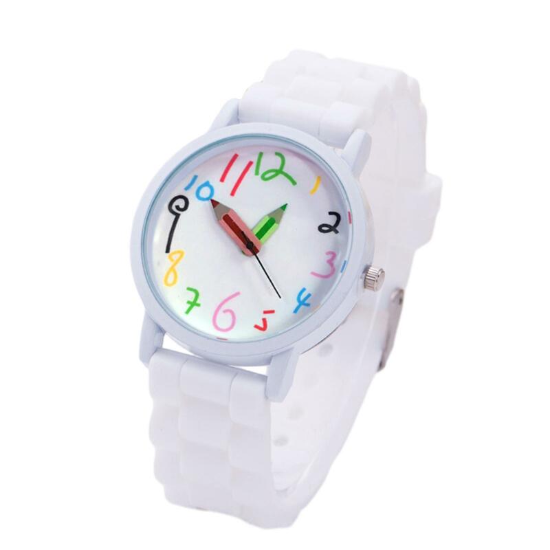 Reloj de pulsera con pantalla de tiempo de silicona para niños, para acampar, viajar, pescar