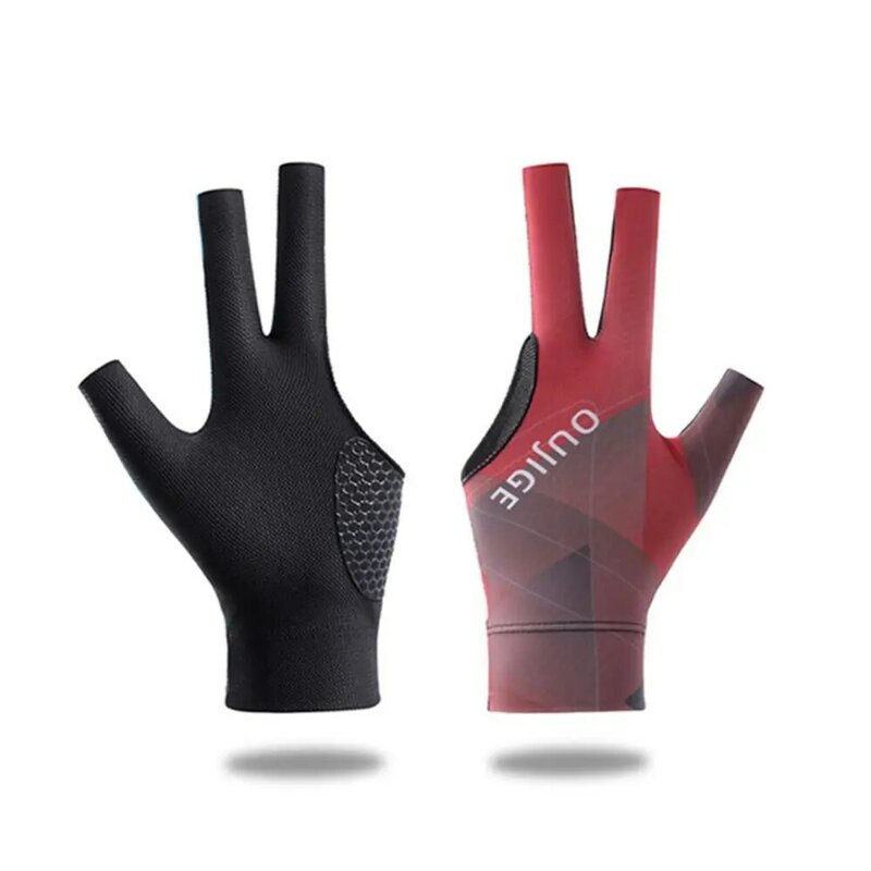Трёхпальцевая перчатка для снукера, Новая эластичная левая и правая перчатка для бильярда, противоскользящая дышащая тренировочная перчатка, аксессуары для фитнеса
