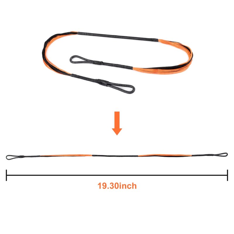 2Pcs 410/430/445/490/675มม.Crossbow Bowstring 20/24/28 Strands ยิงธนูอุปกรณ์ Bow และ Arrow อุปกรณ์เสริม