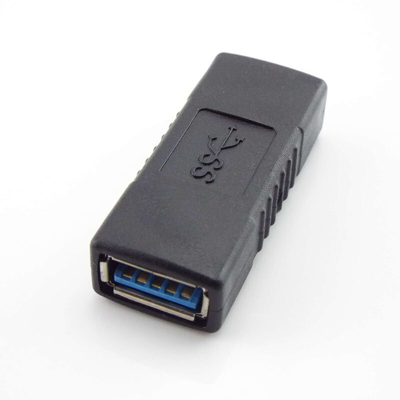 Super prędkość USB 3.0 łącznik adaptera przedłużacz złącze żeńskie do żeńskiego konwerter połączenia dla Laptop kabli