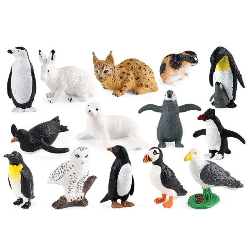 静的固体動物モデルフィギュアブティックコレクタブル置物玩具家の装飾
