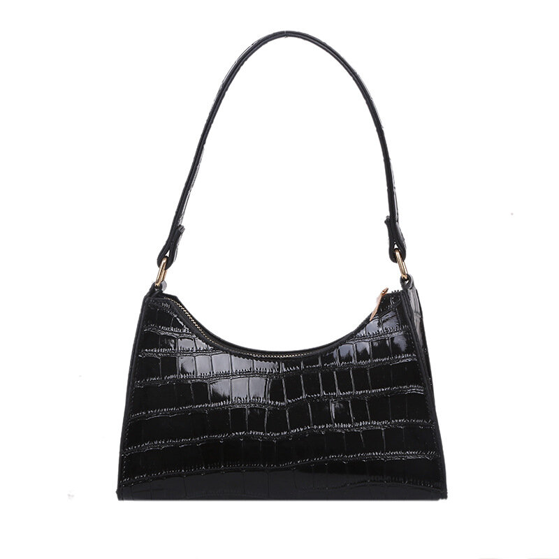 Модная Изысканная сумка для покупок, повседневные женские сумки-тоуты в стиле ретро, сумки на плечо, женская кожаная однотонная сумка на цепочке