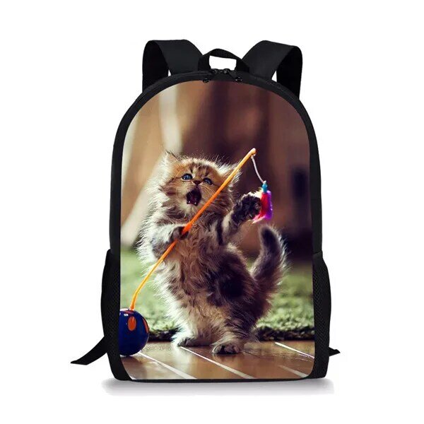 Tas punggung kucing untuk remaja, tas punggung kucing multifungsi untuk remaja laki-laki dan perempuan