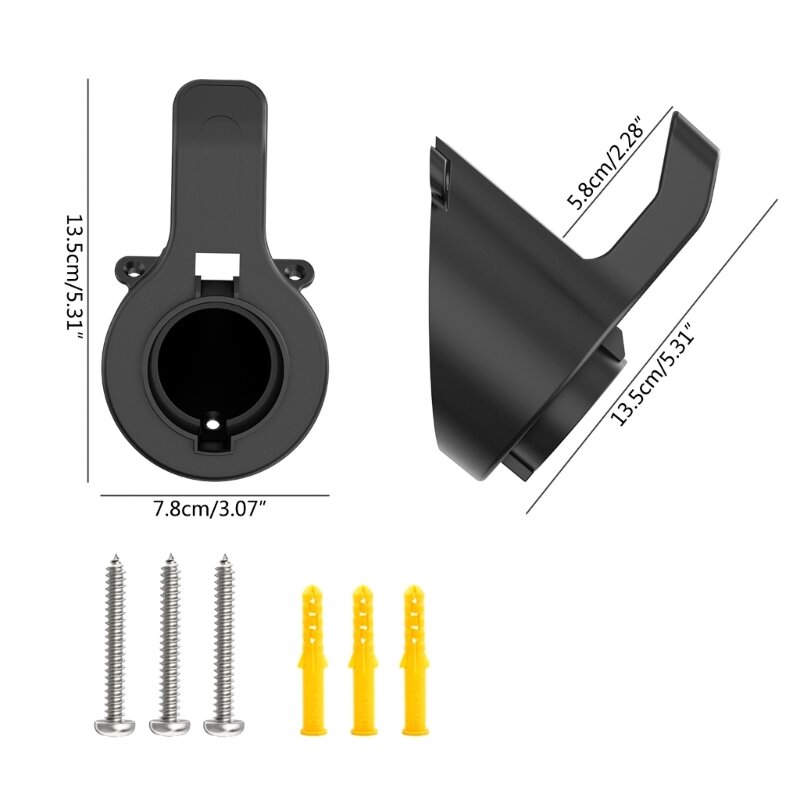 Holder Fit for Electric Vehicle Car Wall-Mounted Charging Guns Fixed Socket Connector Bracket Dock Adapter