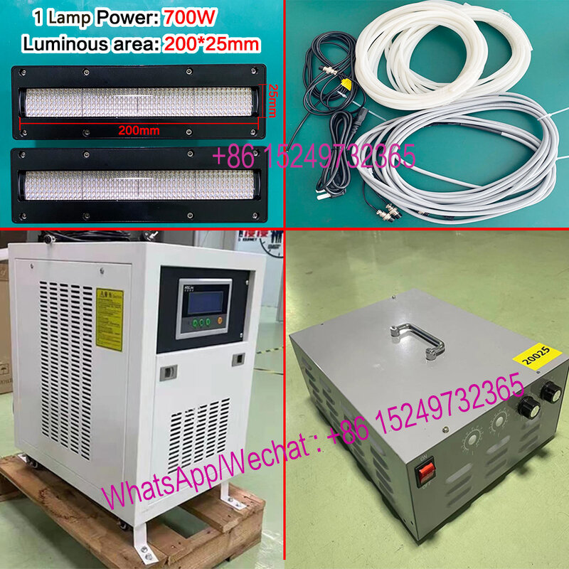 UVLED Curing Lamp Screen Printing, Inkjet,  Dispensing, Medical Ink Drying Curing Lamp, UV Flatbed Printer Water-Cooled Light