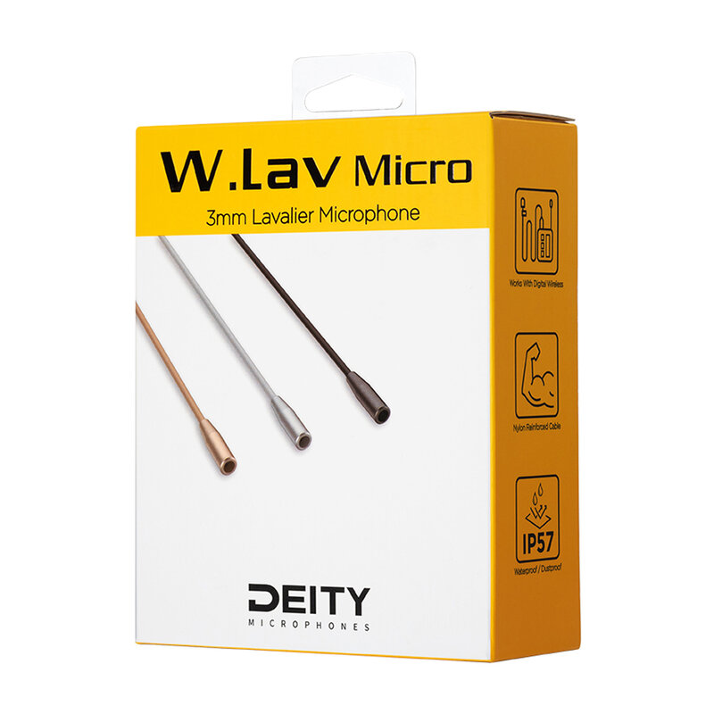Aputure Deity W.Lav Micro 3mm in Diameter 1.8m Cable Length Omni-directional Pre-Polarized Condenser Designed for Movie Making