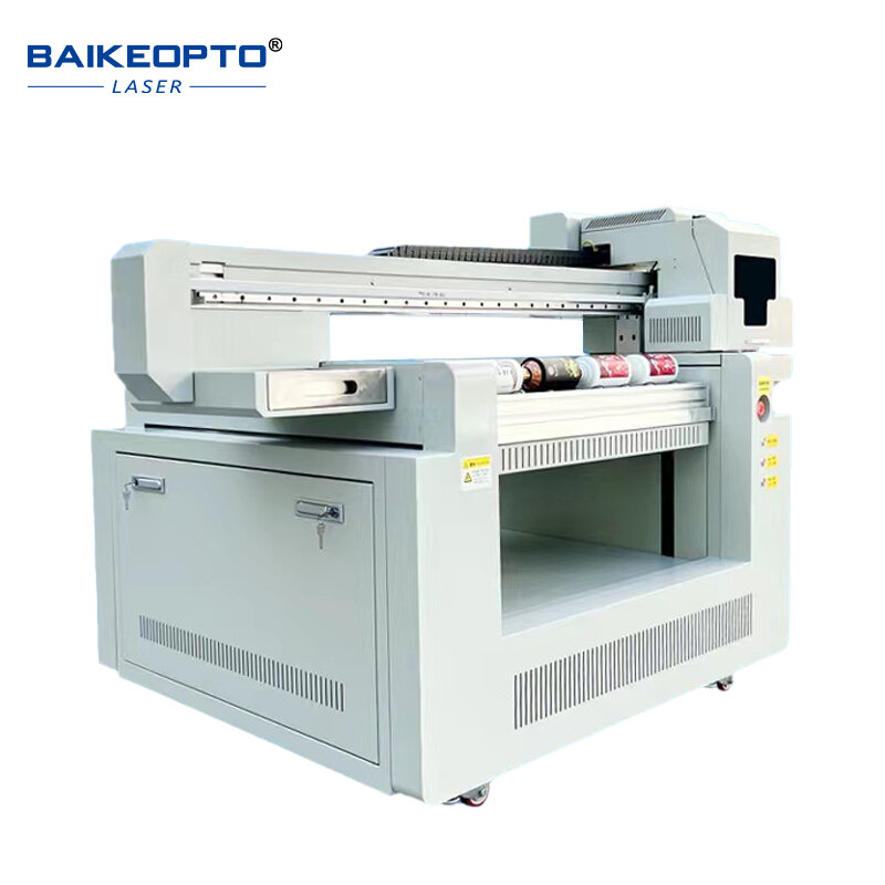 Impressora plana de mesa, máquina de pintura, impressão em diferentes materiais, efeito 3D, impressora industrial grande para negócios, BK-9060