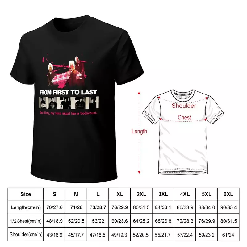 My Teen Angst Has A Body Count T-Shirt pour hommes, t-shirts graphiques surdimensionnés, nouvelle édition, journal intime