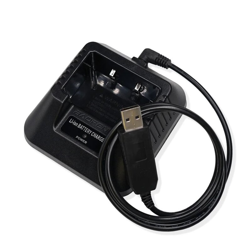 Oryginalny adapter USB Ładowarka UV-5R Dwukierunkowe radio Pofung UV5R Walkie Talkie Baofeng UV 5R Akcesoria do ładowarek akumulatorów litowo-jonowych