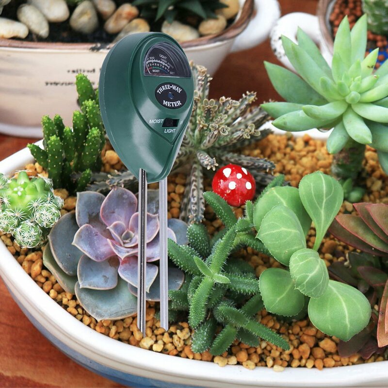 Tester del pH del suolo 3-in-1 PH misuratore di acidità dell'umidità della luce Tester del suolo misuratore di umidità rilevatore di monitoraggio del suolo vegetale per piante
