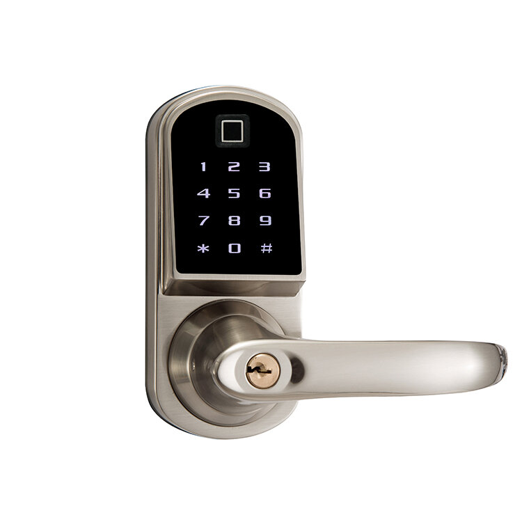 Дверной замок с клавиатурой со сканером отпечатков пальцев, умные дверные замки без ключа для квартиры
