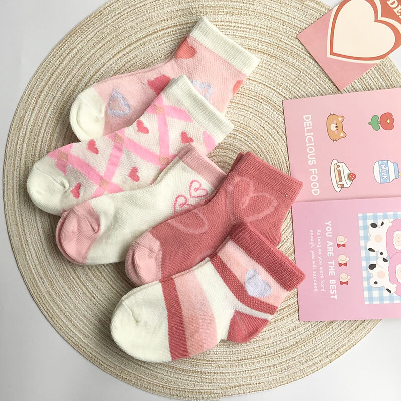 Весенне-летние дышащие сетчатые детские носки для девочек милые тонкие носки принцессы короткие носки